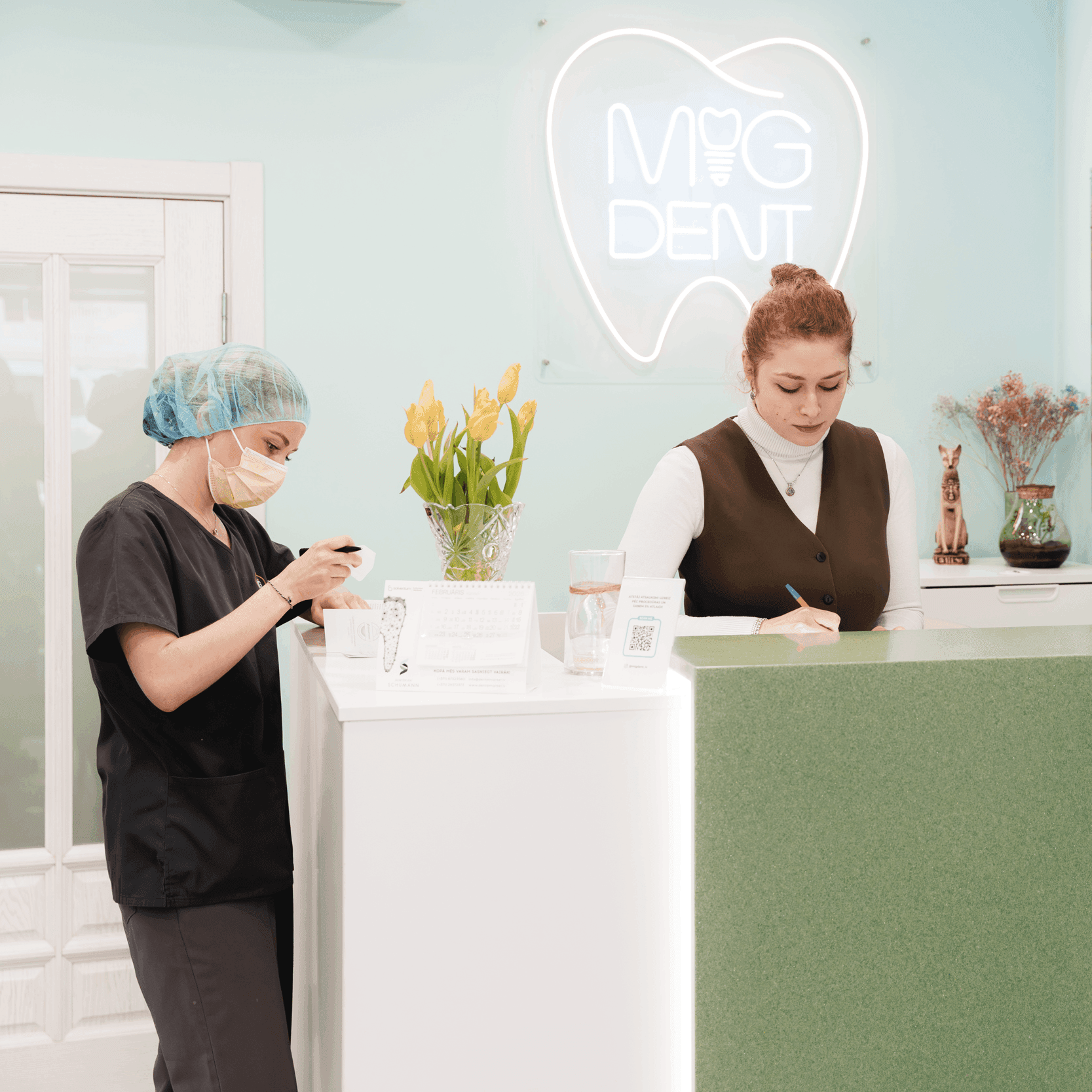 Dental clinic interior — patient area