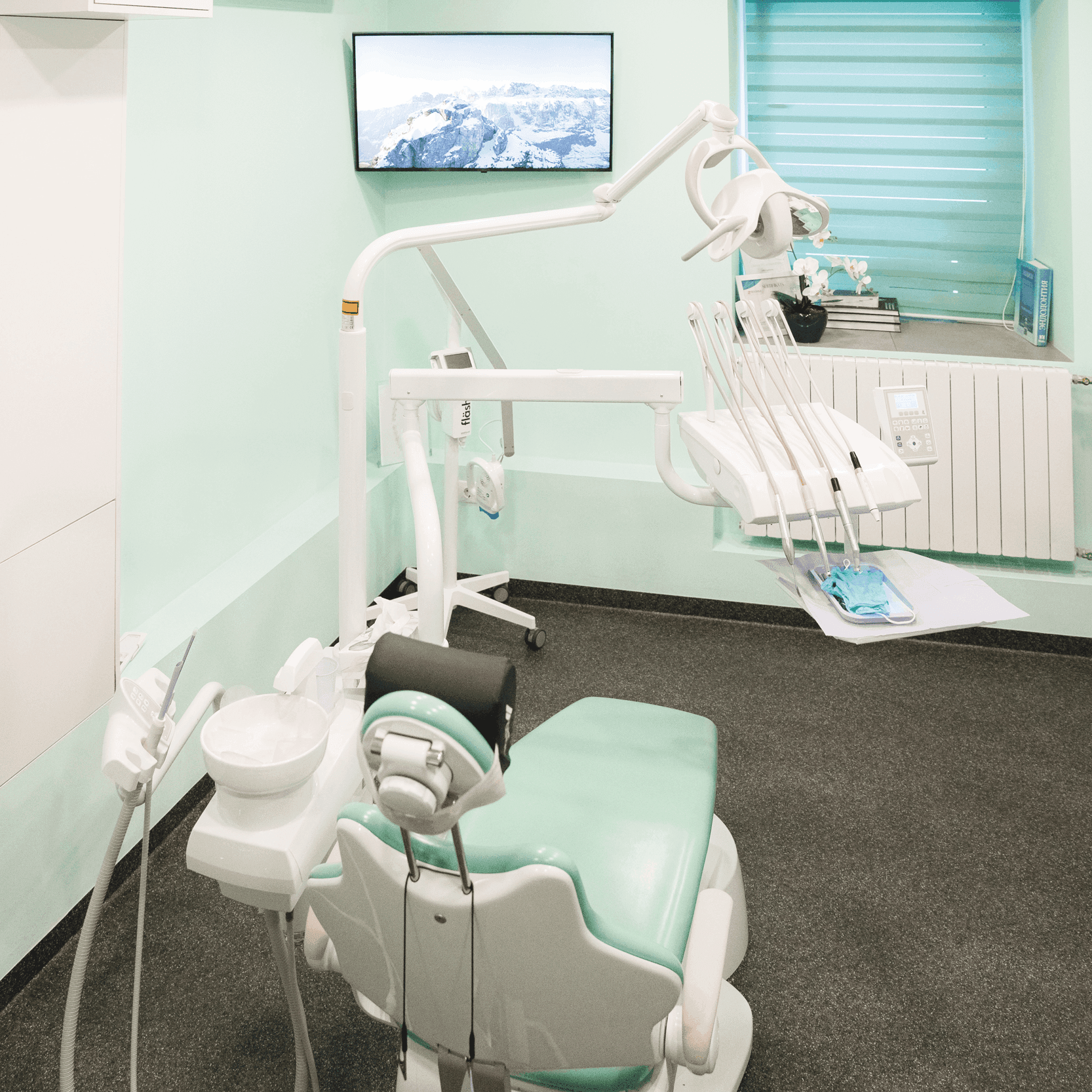 Dental clinic interior — treatment room